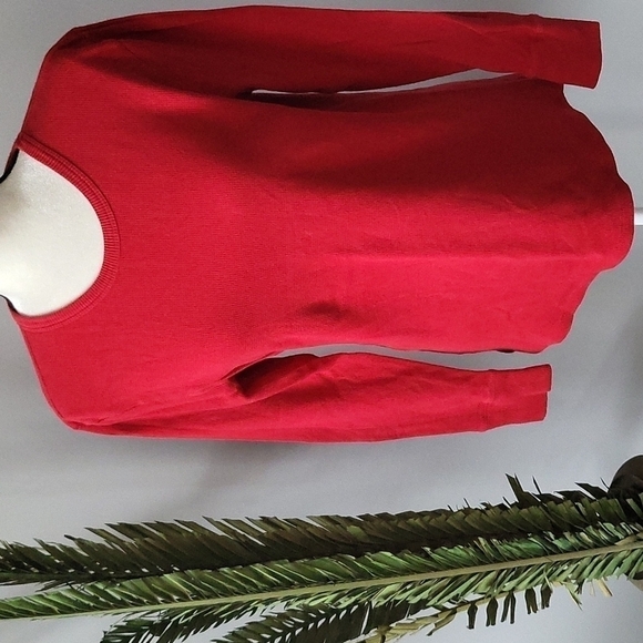 Old Navy Tops - Old Navy red waffle weave long sleeve base layer tee